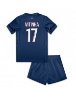 Paris Saint-Germain Vitinha #17 Kotipaita Lasten 2024-25 Lyhythihainen (+ shortsit)